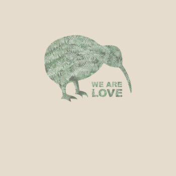 We Are Love - Womens Maple Organic Tee Design