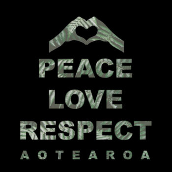 Peace Love Respect Aotearoa, Heart Symbol - Kids Supply Hoodie Design