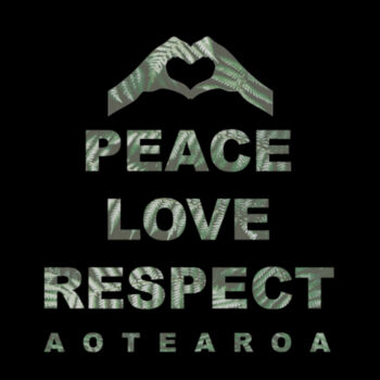 Peace Love Respect Aotearoa, Heart Symbol - Kids Supply Crew Design