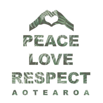 Peace Love Respect Aotearoa, Heart Symbol - Womens Mali Tee Design