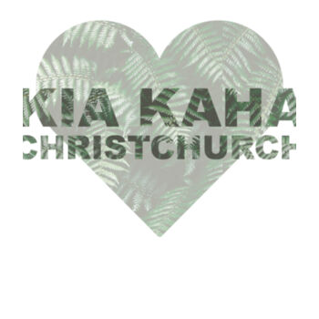 Kia Kaha Christchurch - Mens Block T shirt Design