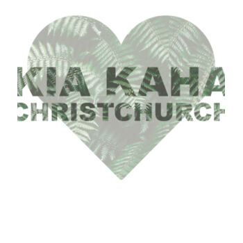 Kia Kaha Christchurch - Womens Ringer Tee Design