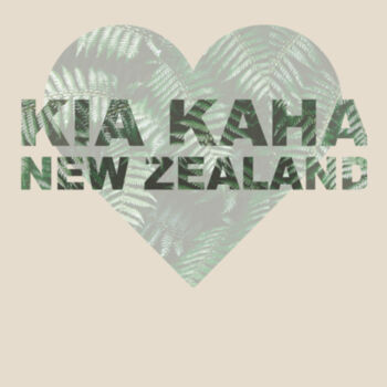 Kia Kaha New Zealand - Womens Maple Organic Tee Design