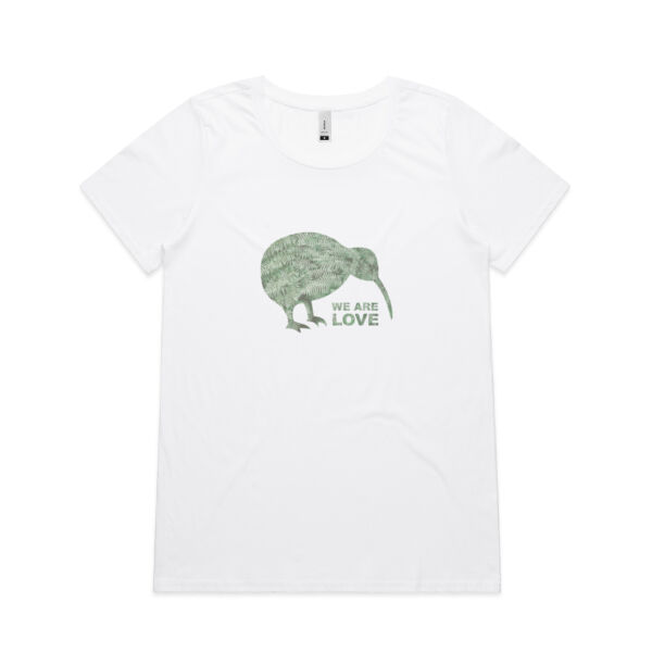 We Are Love - Womens Shallow Scoop Tee Thumbnail