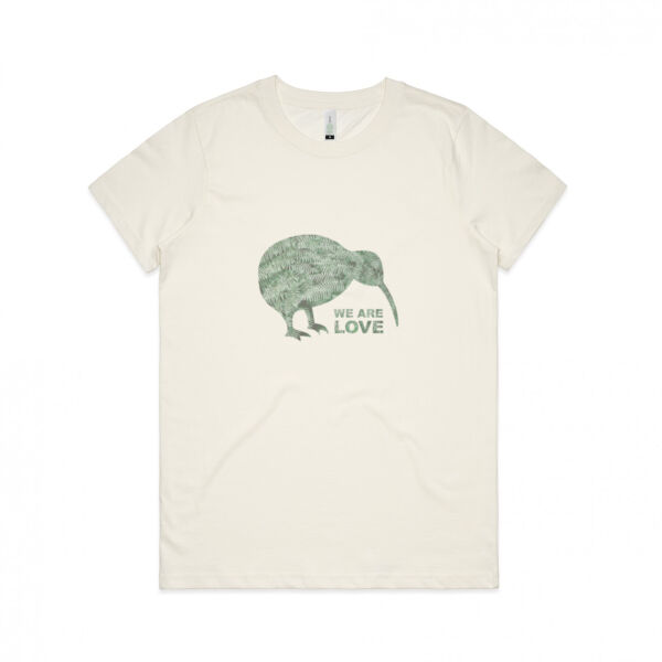 We Are Love - Womens Maple Organic Tee Thumbnail