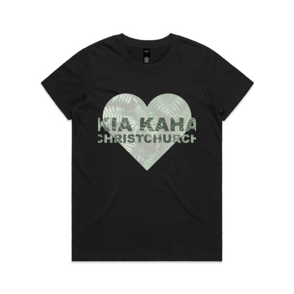 Kia Kaha Christchurch - Womens Maple Tee Thumbnail