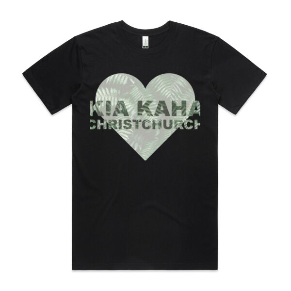 Kia Kaha Christchurch - Mens Staple Organic Tee Thumbnail