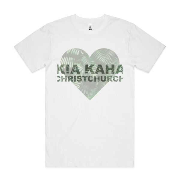 Kia Kaha Christchurch - Mens Block T shirt Thumbnail