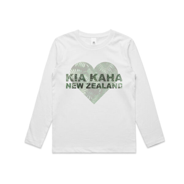 Kia Kaha New Zealand - Kids Longsleeve Tee Thumbnail