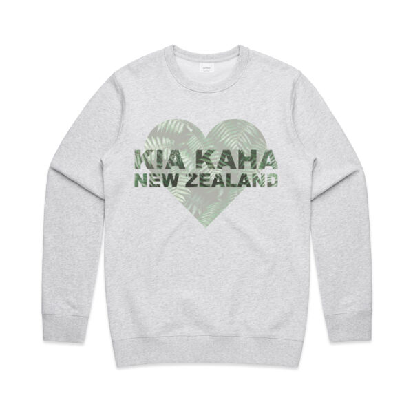 Kia Kaha New Zealand - Mens Premium Crew Thumbnail