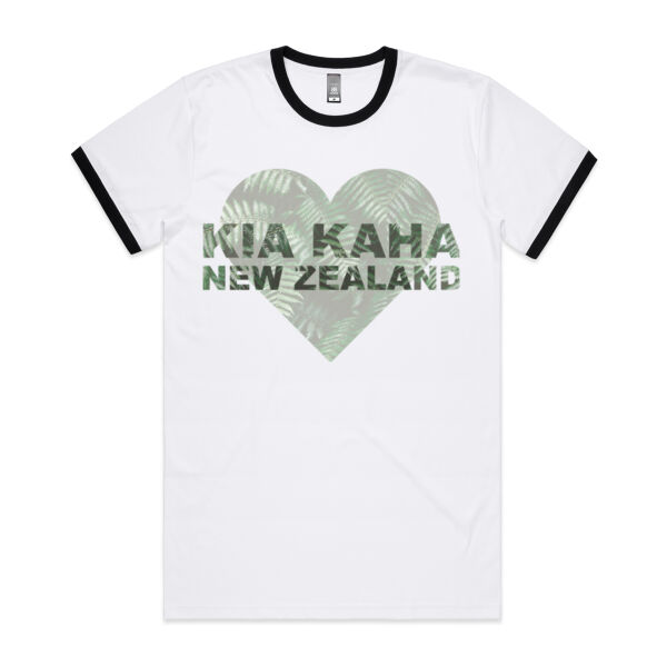 Kia Kaha New Zealand - Mens Ringer Tee Thumbnail